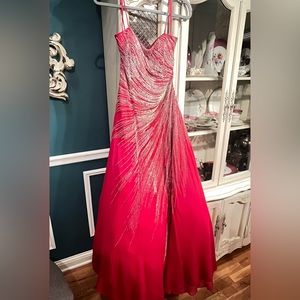 Alyce Designs red prom or pageant gown in size 12. New without tags.